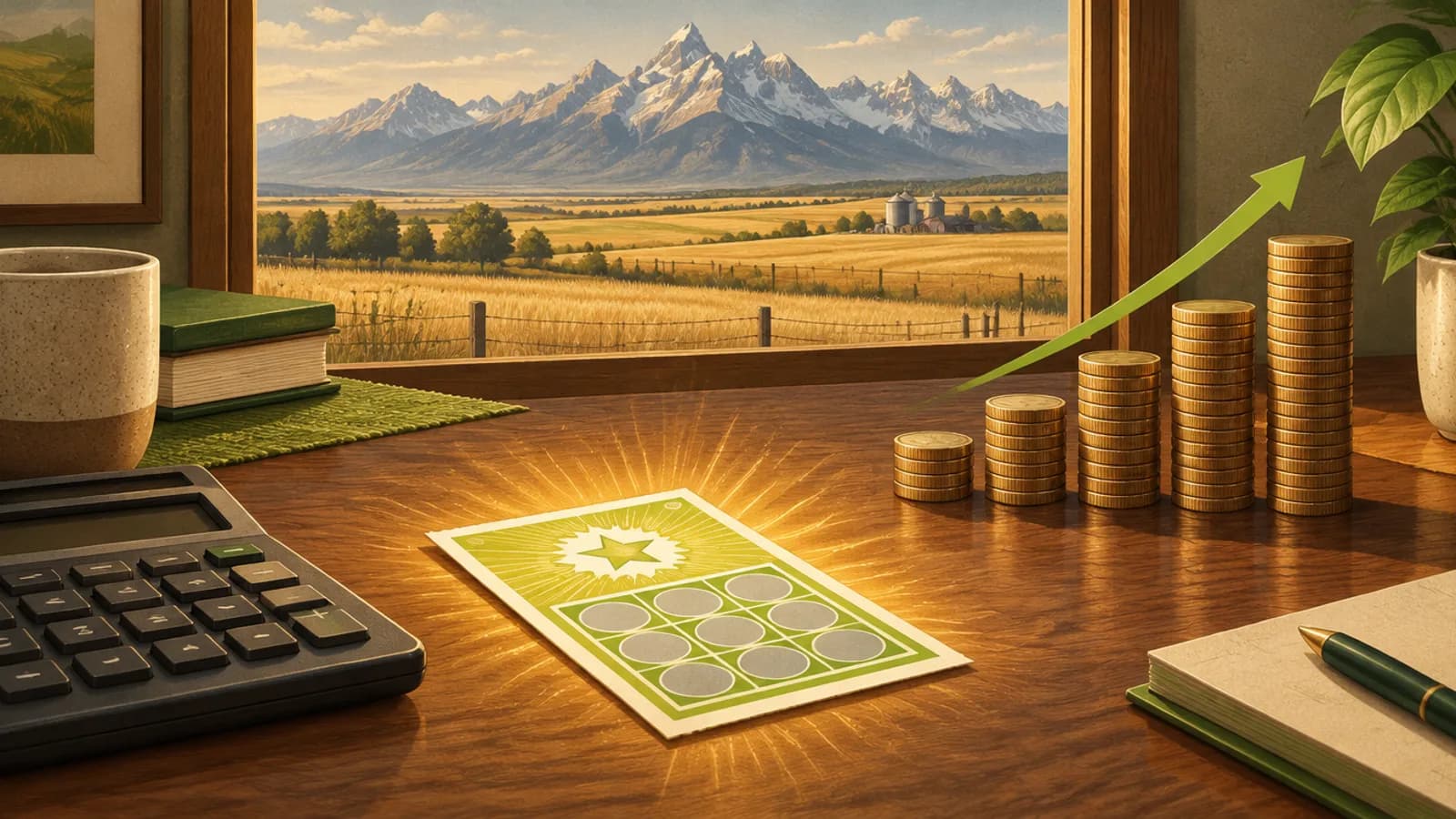 Lotto Max ticket and calculator illustrating a 90 million lotto max win after tax